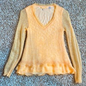 Anthropology v neck sweater